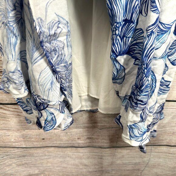 Stylestalker Womens Magnolia Floral Mini Dress Size XS Blue White Open Back NWT - Picture 6 of 15